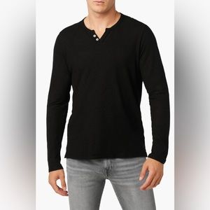 Sz.XL-MEN’S JOE’S Navy Blue HEMP COTTON HENLEY